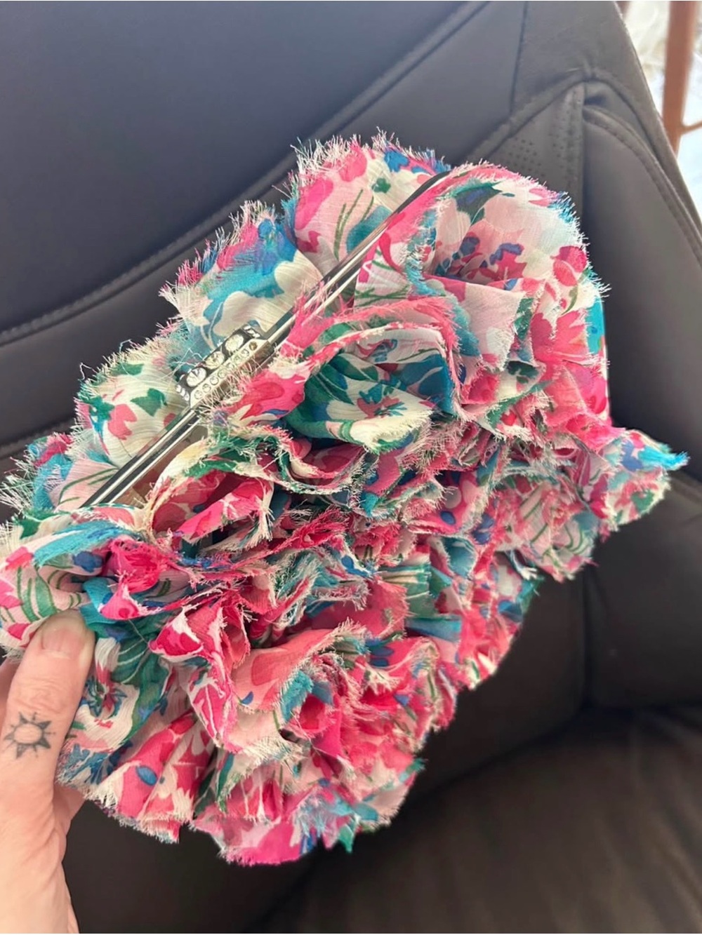 Ruffle Clutch Purse